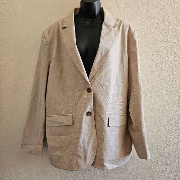 Wayf Plaid Blazer - Picture 1 of 8